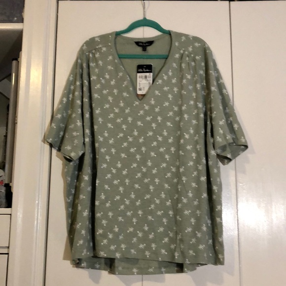 Ulla Popken Sage Cotton Tee - Picture 1 of 7